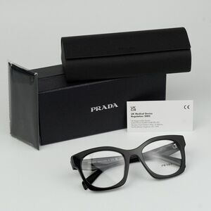 NEW Prada PRA05V 16K1O1 Black Women Cat Eye Eyeglasses PR A05V